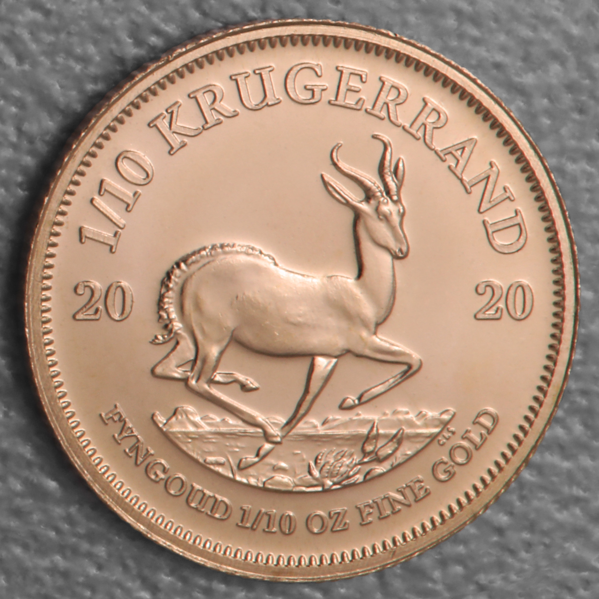 Goldmünze 1/10oz "Krügerrand" 2020 (Südafrika) - Hauptansicht