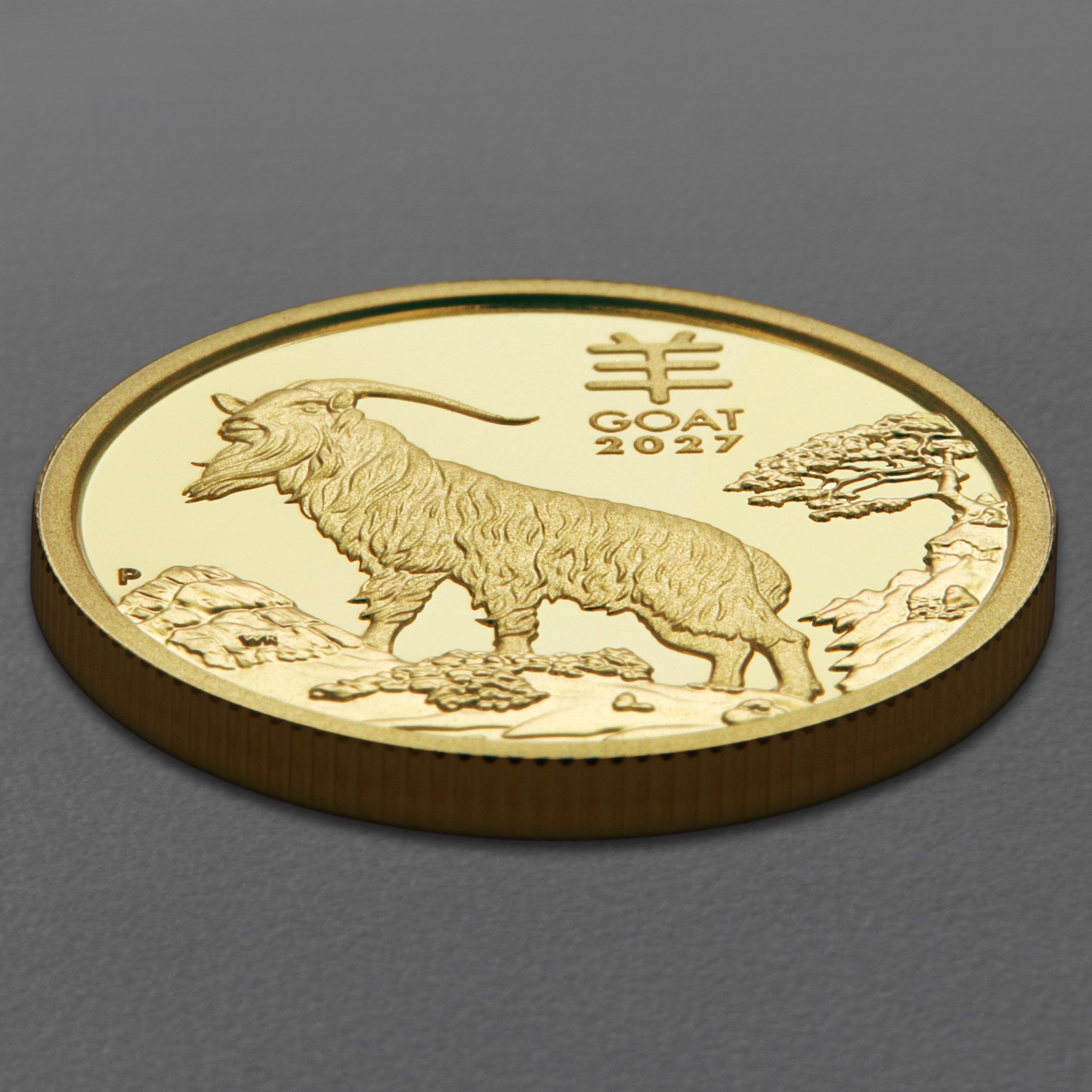 Goldmünze 1/4oz "Ziege" 2027 (PP) Lunar III – Year of the Goat (Australien) - Detailansicht 2
