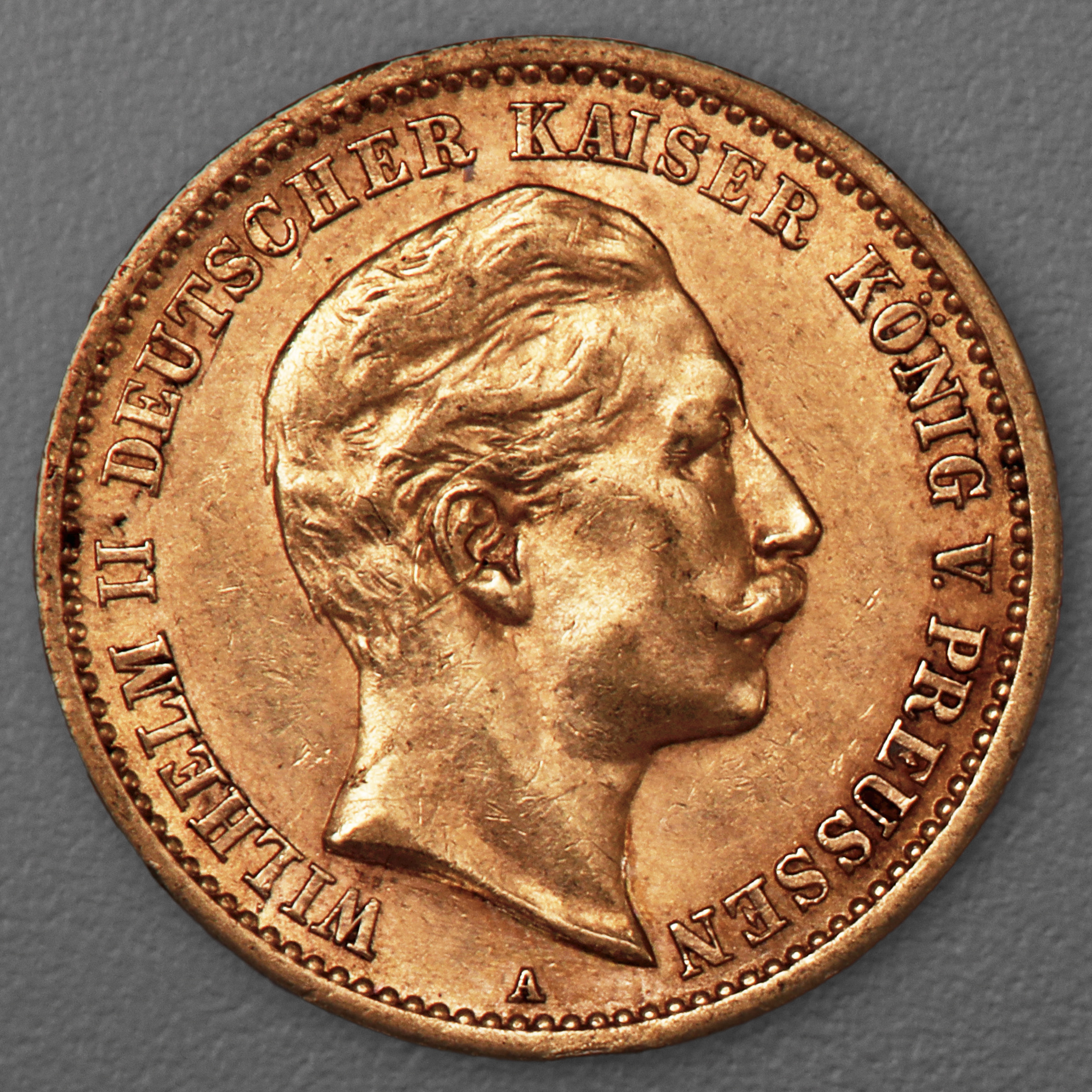 Goldmünze 10 Mark "Wilhelm II." 1907-A J.251 (Preußen) - Hauptansicht