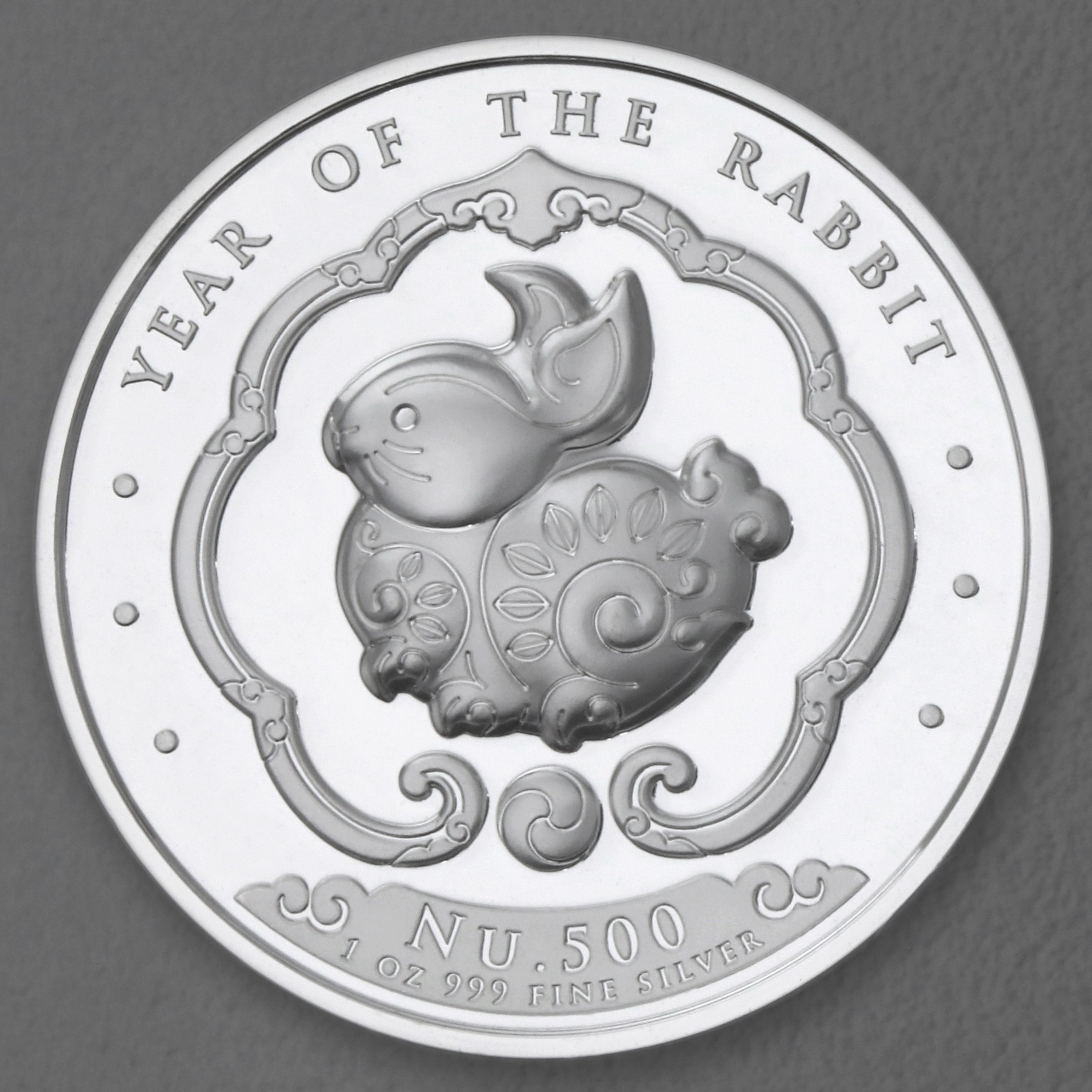 Silbermünze 1oz "Hase" 2023 (PP/HR) Lunar diff. (Bhutan) - Hauptansicht