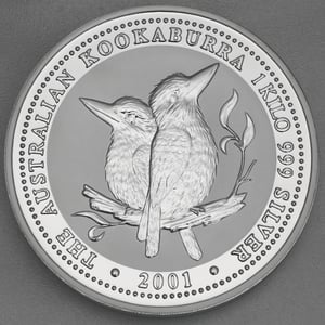 Silbermünze 1kg "Kookaburra" 2001 (Australien) - Miniaturansicht 1