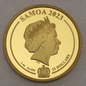 Goldmünze 1oz "Aquaman™" 2023 DC Comics (Samoa) - Miniaturansicht 2