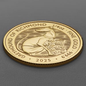 Goldmünze 1/4oz "Greyhound of Richmond" 2025 Royal Tudor Beasts (Großbritannien) - Miniaturansicht 3