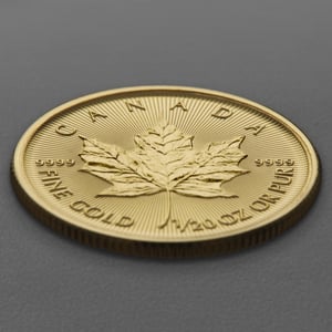 Goldmünze 1/20oz "Maple Leaf" aktueller Jahrgang (Kanada) - Miniaturansicht 3