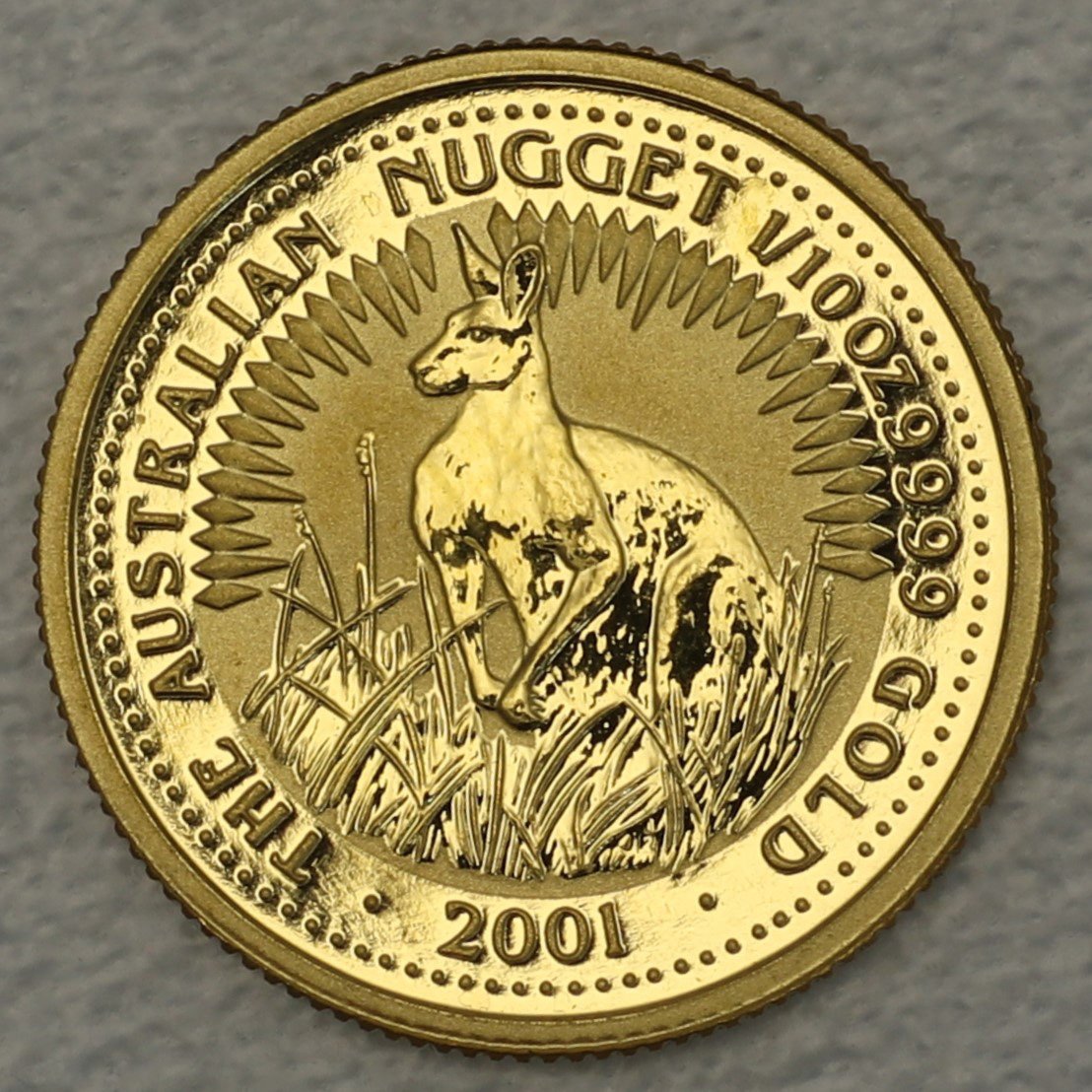 Goldmünze 1/10oz "Känguru" 2001 Australian Nugget (Australien) - Hauptansicht