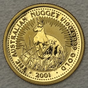 Goldmünze 1/10oz "Känguru" 2001 Australian Nugget (Australien) - Hauptansicht