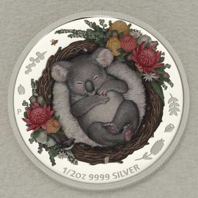 Silbermünze 1/2oz "Baby Koala" 2021 (PP) Dreaming Down Under (Australien) - Miniaturansicht 1