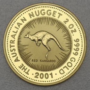 Goldmünze 2oz "Känguru" 2001 Australian Nugget (Australien) - Hauptansicht