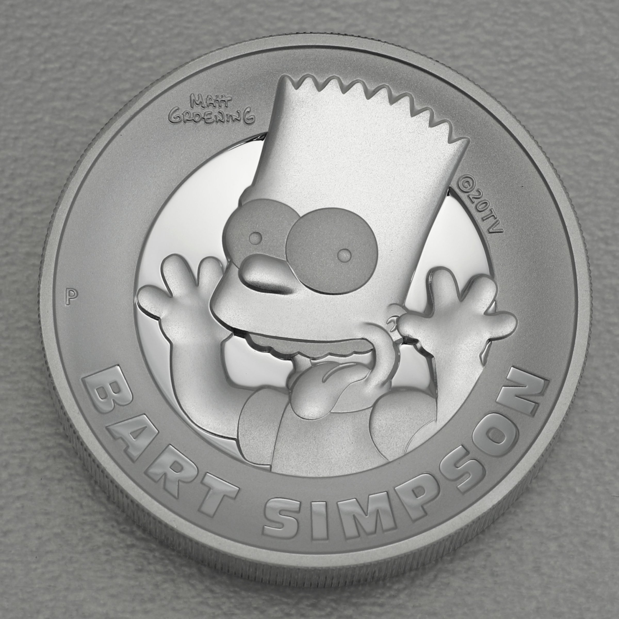 Silbermünze 2oz "Bart Simpson" 2022 (PP/HR) The Simpsons (Tuvalu) - Hauptansicht