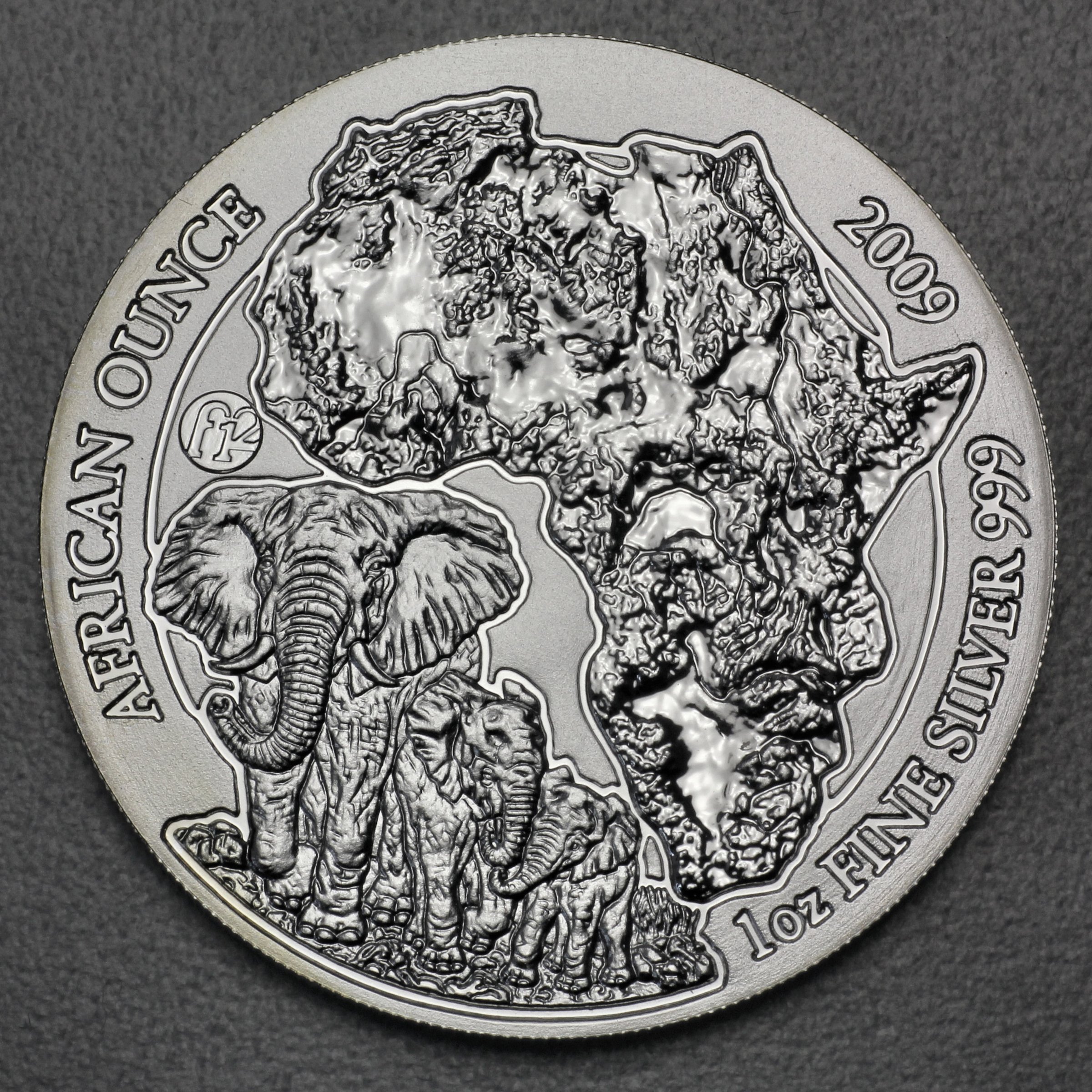 Silbermünze 1oz "Elefant" 2009 African Ounce (Ruanda) - Hauptansicht