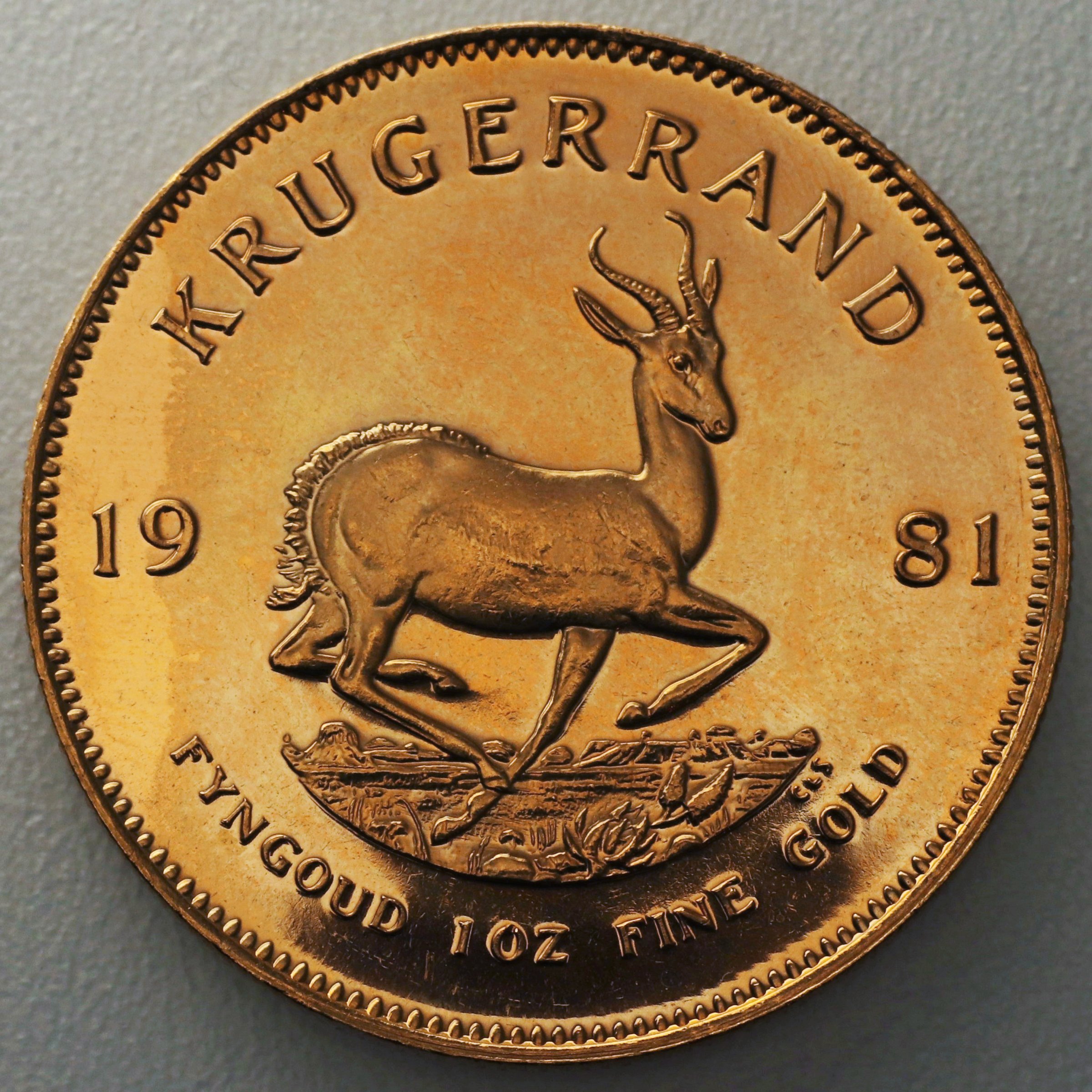 Goldmünze 1oz "Krügerrand" 1981 (Südafrika) - Hauptansicht