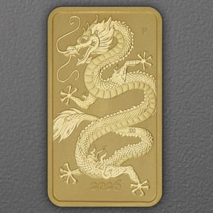 Goldmünzbarren 1oz "Rectangular Dragon" 2026 (Australien) - Hauptansicht