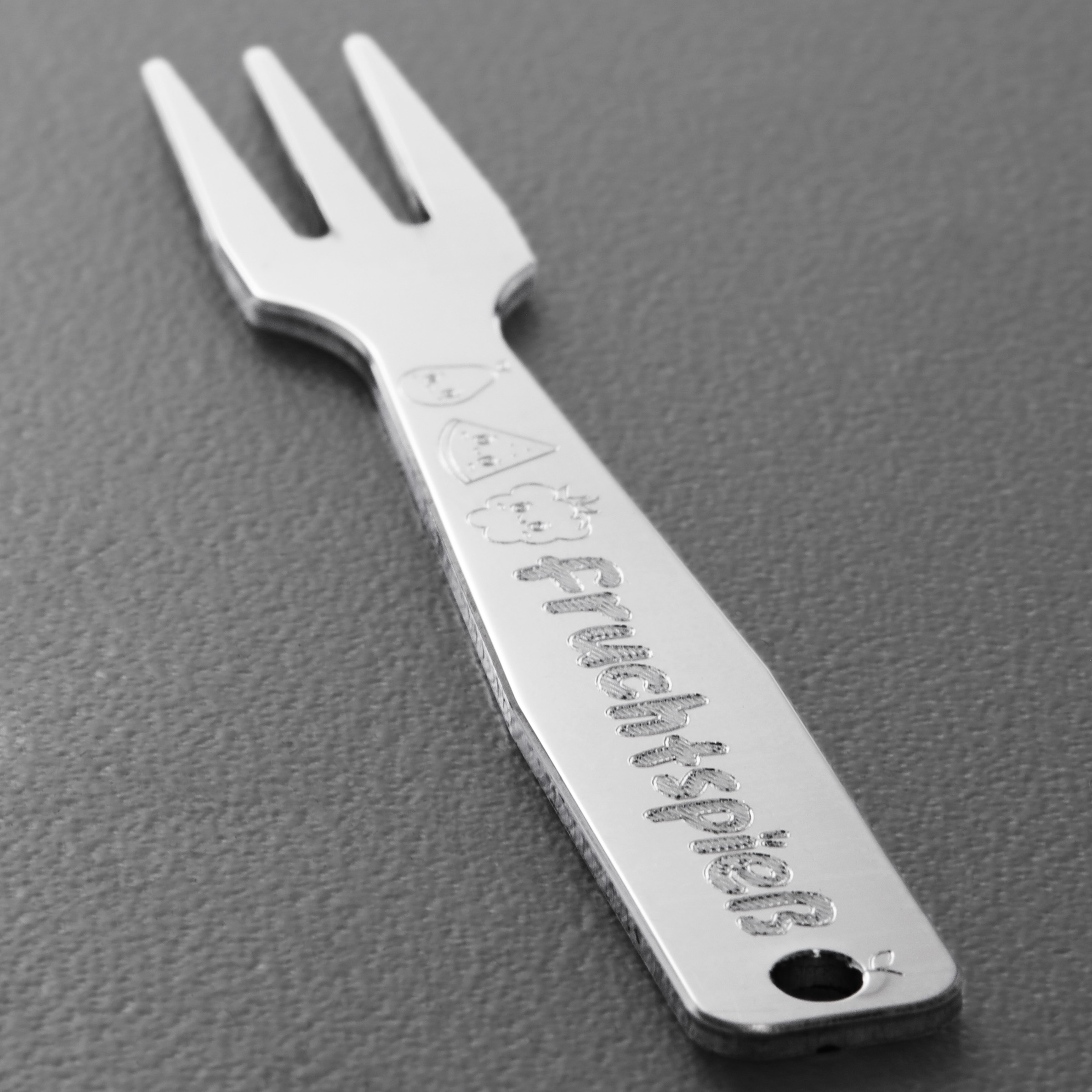 Gourmet-Gabel "Fruchtspieß" Sterling-Silber - Detailansicht 2