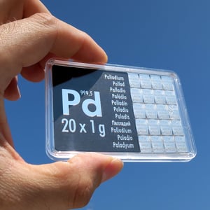 Palladiumtafel (20x 1g Feinpalladium) "CombiBar" - Miniaturansicht 5