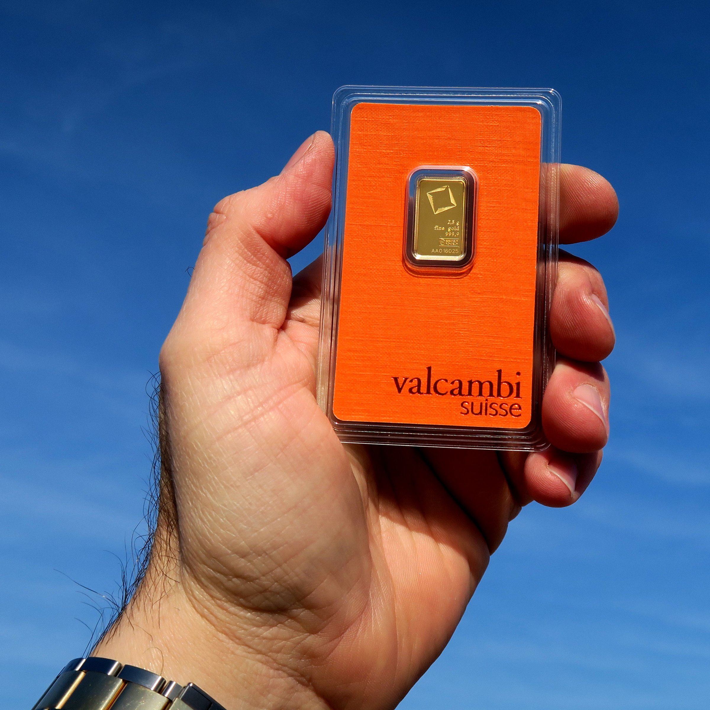 Goldbarren 25x 2,5g VALCAMBI (Masterbox) - Detailansicht 5