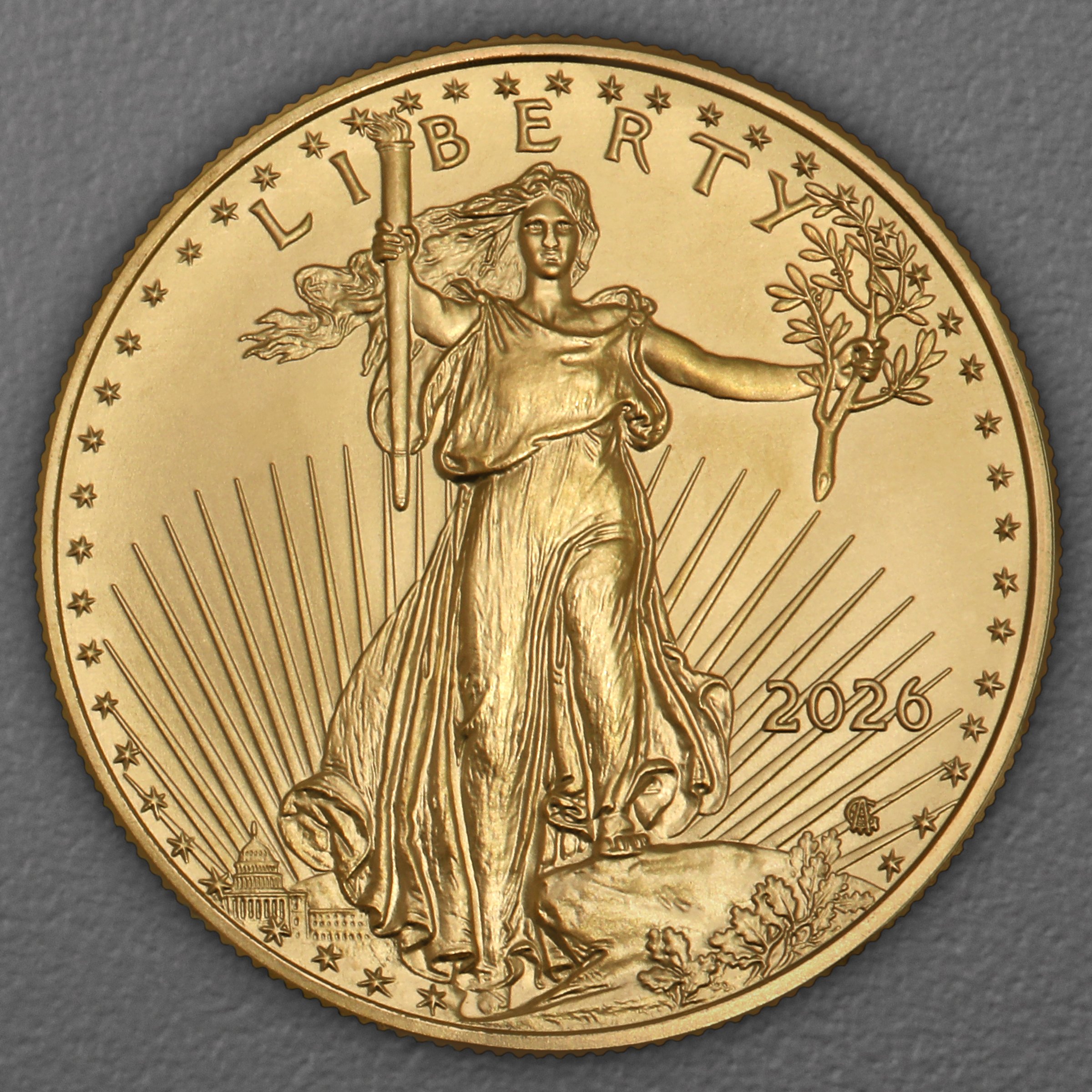 Goldmünze 1oz "American Eagle" aktueller Jahrgang (USA) - Detailansicht 1