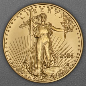 Goldmünze 1oz "American Eagle" aktueller Jahrgang (USA) - Miniaturansicht 2