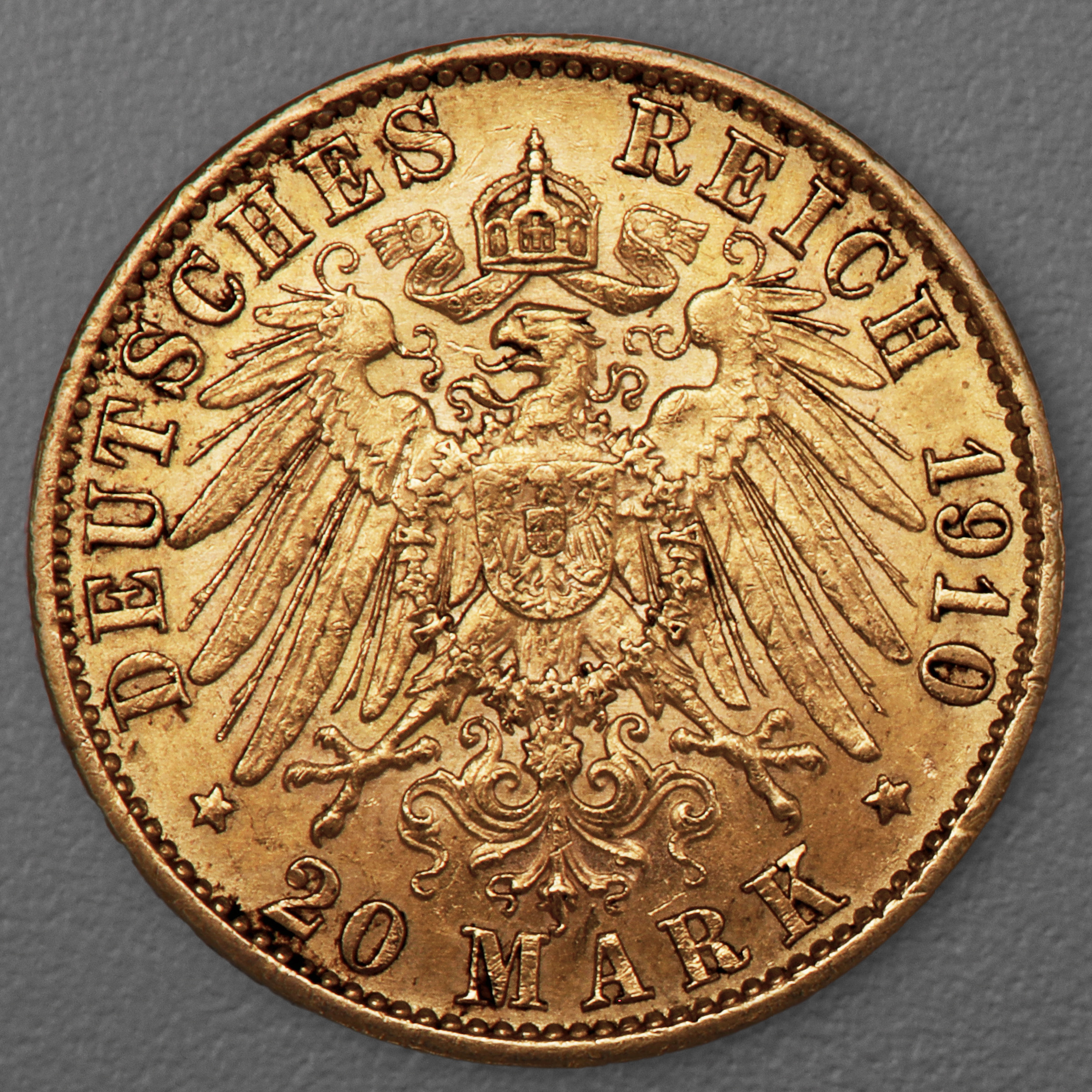Goldmünze 20 Mark "Wilhelm II." 1910-A J.252 (Preußen) - Detailansicht 1