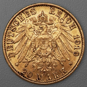 Goldmünze 20 Mark "Wilhelm II." 1910-A J.252 (Preußen) - Miniaturansicht 2