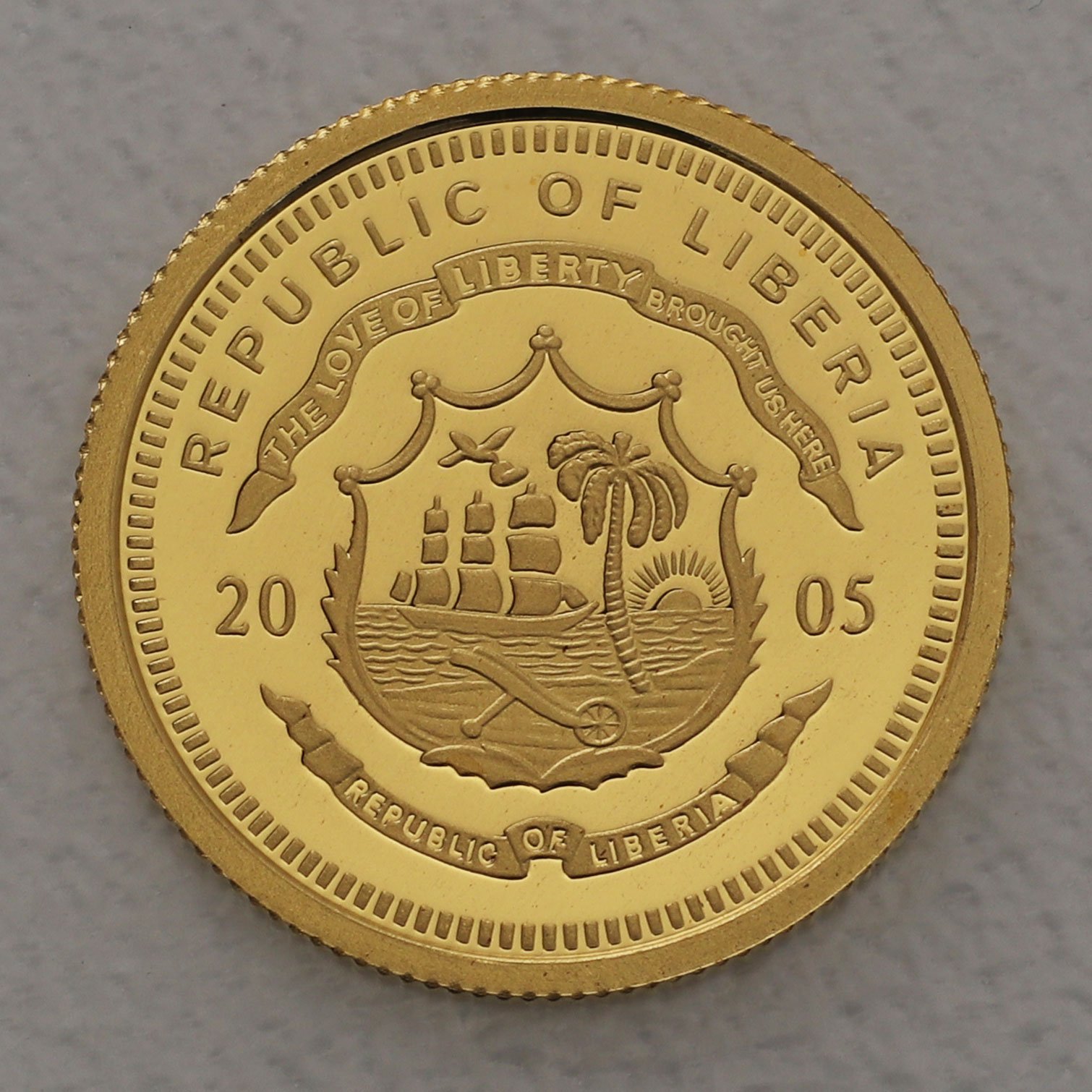 Goldmünze 1/25oz "Espana" 2005 Don Quijote (Liberia) - Detailansicht 1