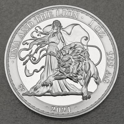 Silbermünze 1oz "Una and the Lion" 2021 (St. Helena) - Miniaturansicht 1