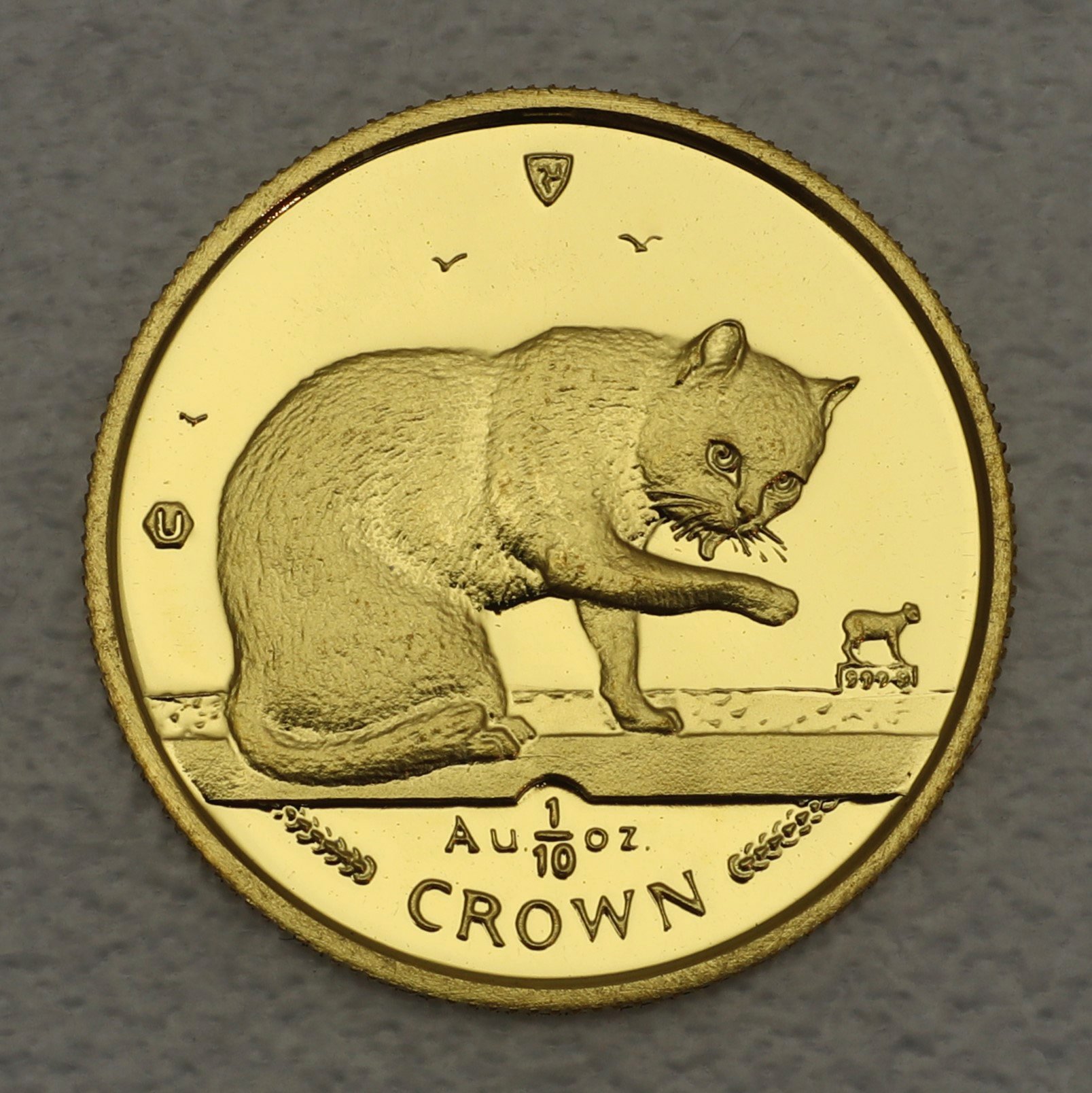 Goldmünze 1/10oz "British Blue Cat" 1999 Cats (Isle of Man) - Hauptansicht