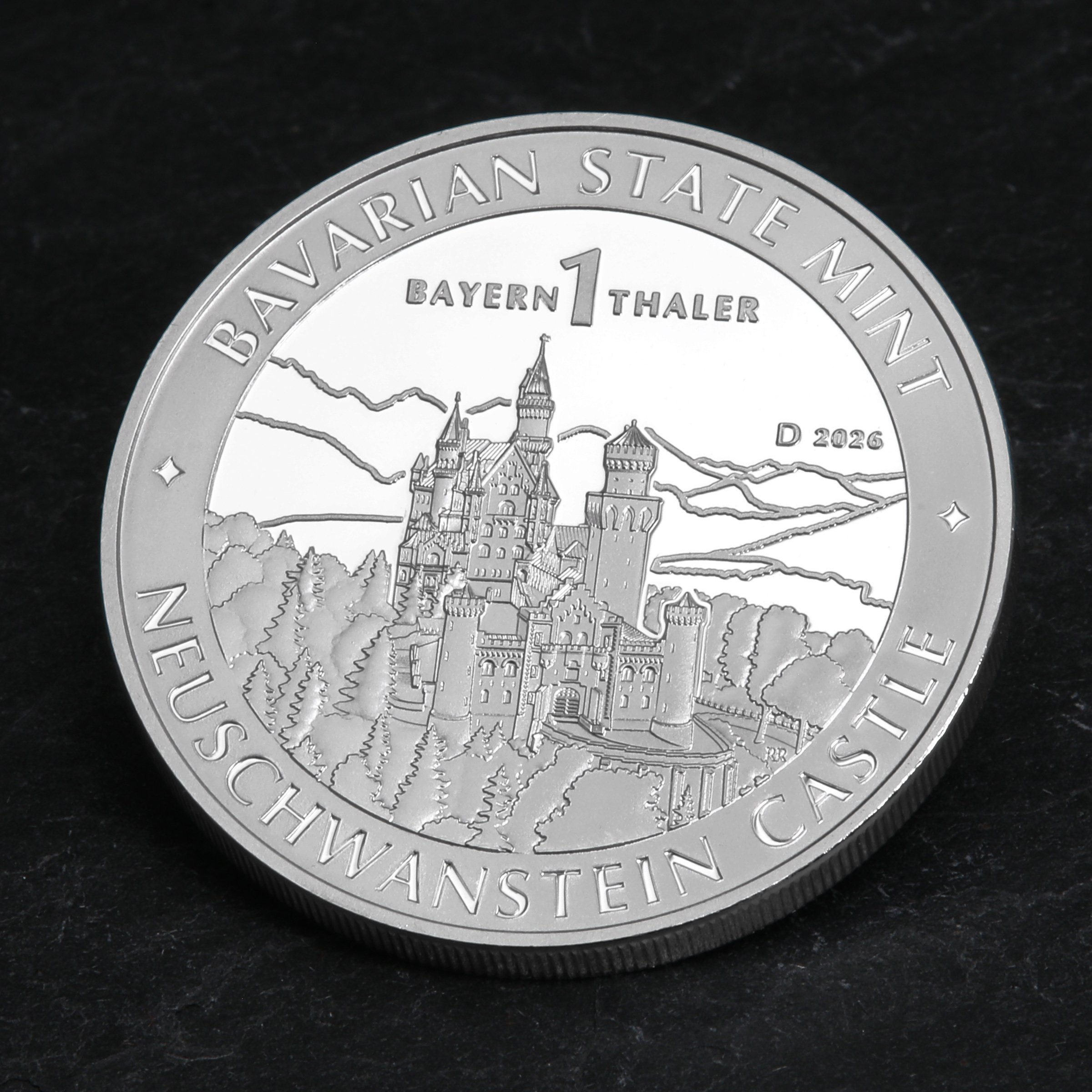Silber 1oz "Schloss Neuschwanstein" 2026 Bayern Thaler (Deutschland) - Detailansicht 4