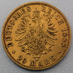 Goldmünze 20 Mark "Friedrich III." 1888 (Preußen) - Miniaturansicht 2