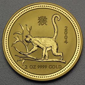 Goldmünze 2oz "Affe" 2004 Lunar I – Year of the Monkey (Australien) - Hauptansicht