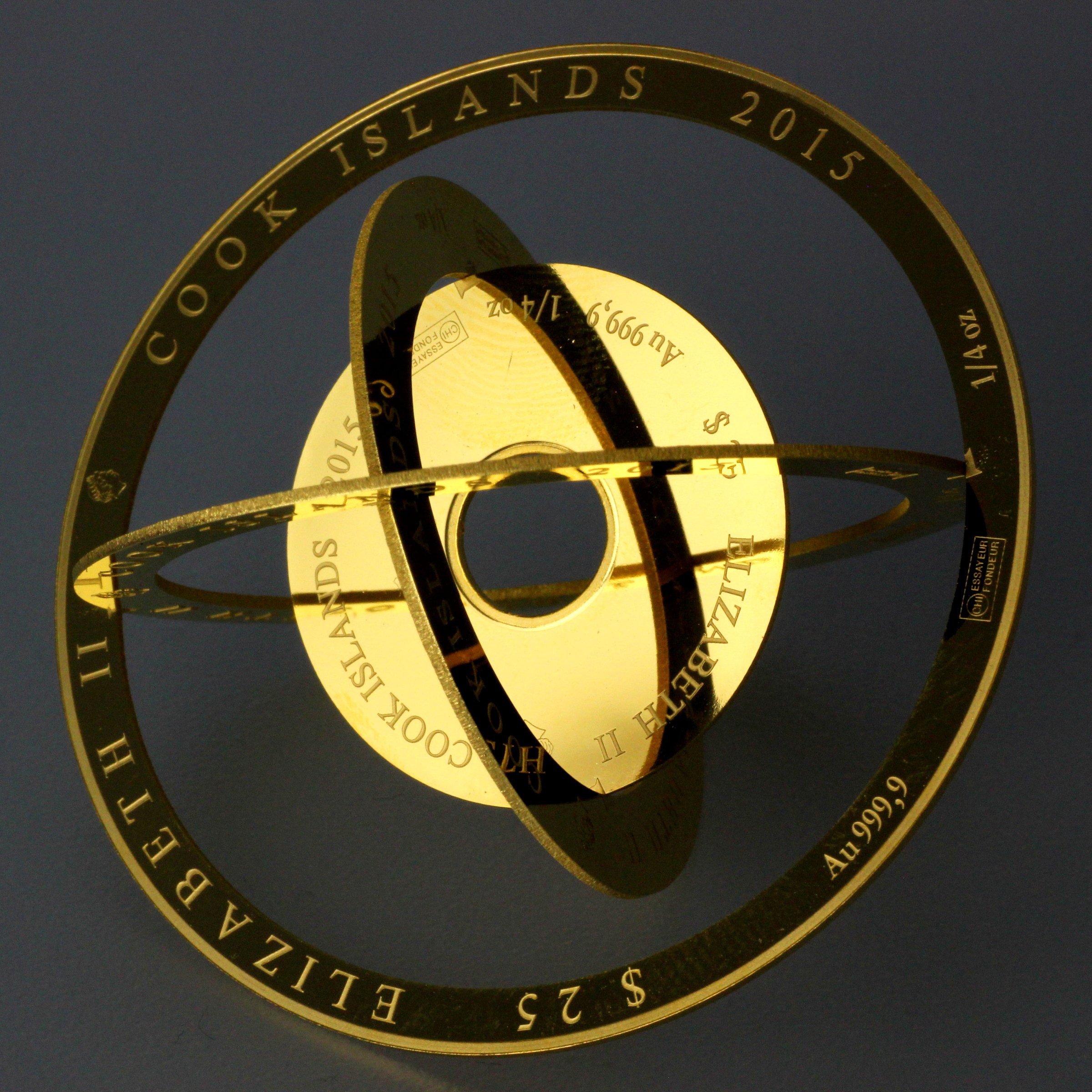 Goldmünze 4 x 1/4oz "Armillary" (Cook Islands) - Detailansicht 4