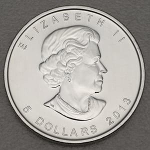 Silbermünze 1oz "Bison" 2013 (vergoldet) Wildlife Canada (Kanada) - Miniaturansicht 2