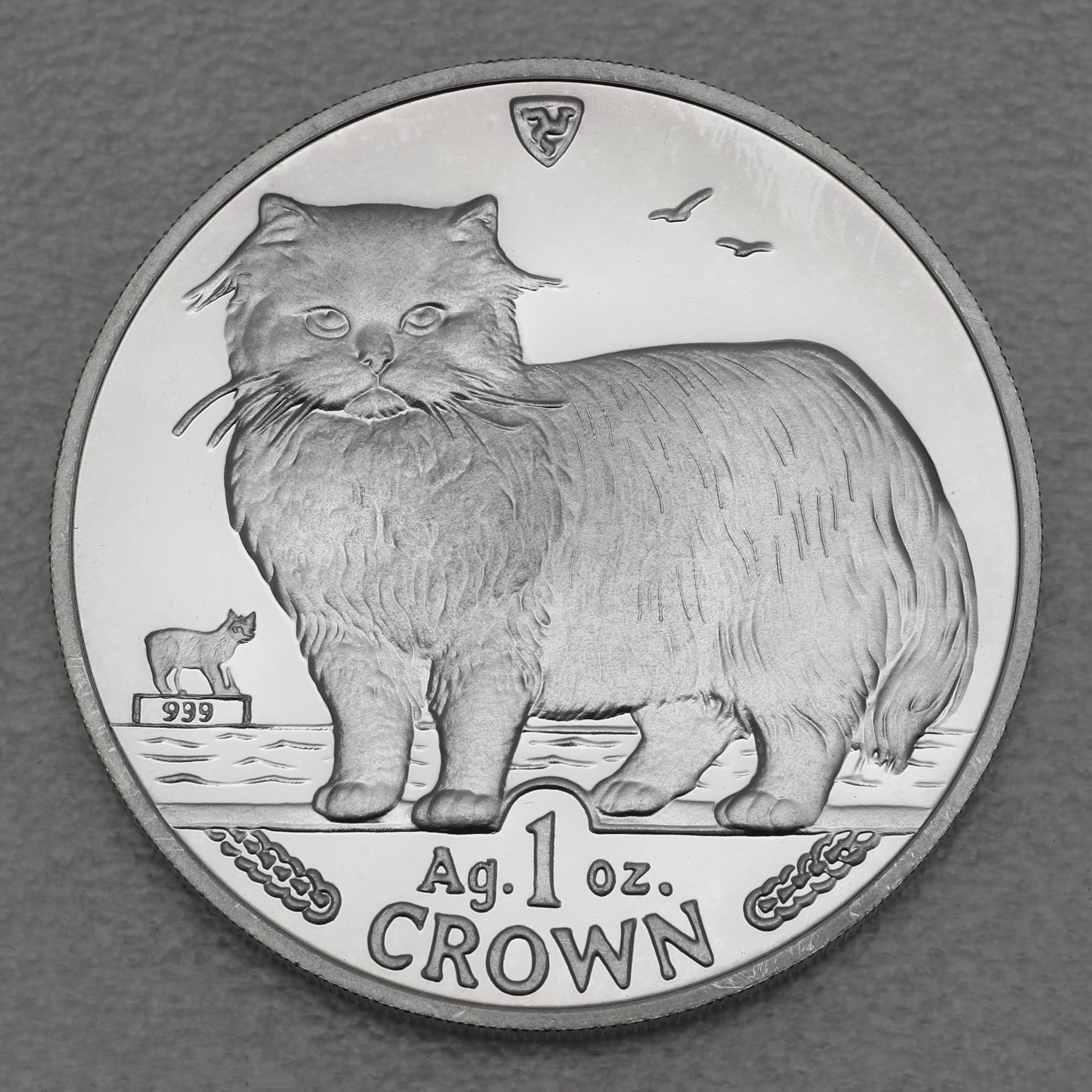 Silbermünze 1oz "Persian Cat" 1989 Cats (Isle of Man) - Hauptansicht