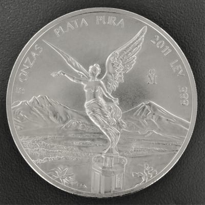 Silbermünze 5oz "Libertad" 2011 (Mexiko) - Miniaturansicht 1