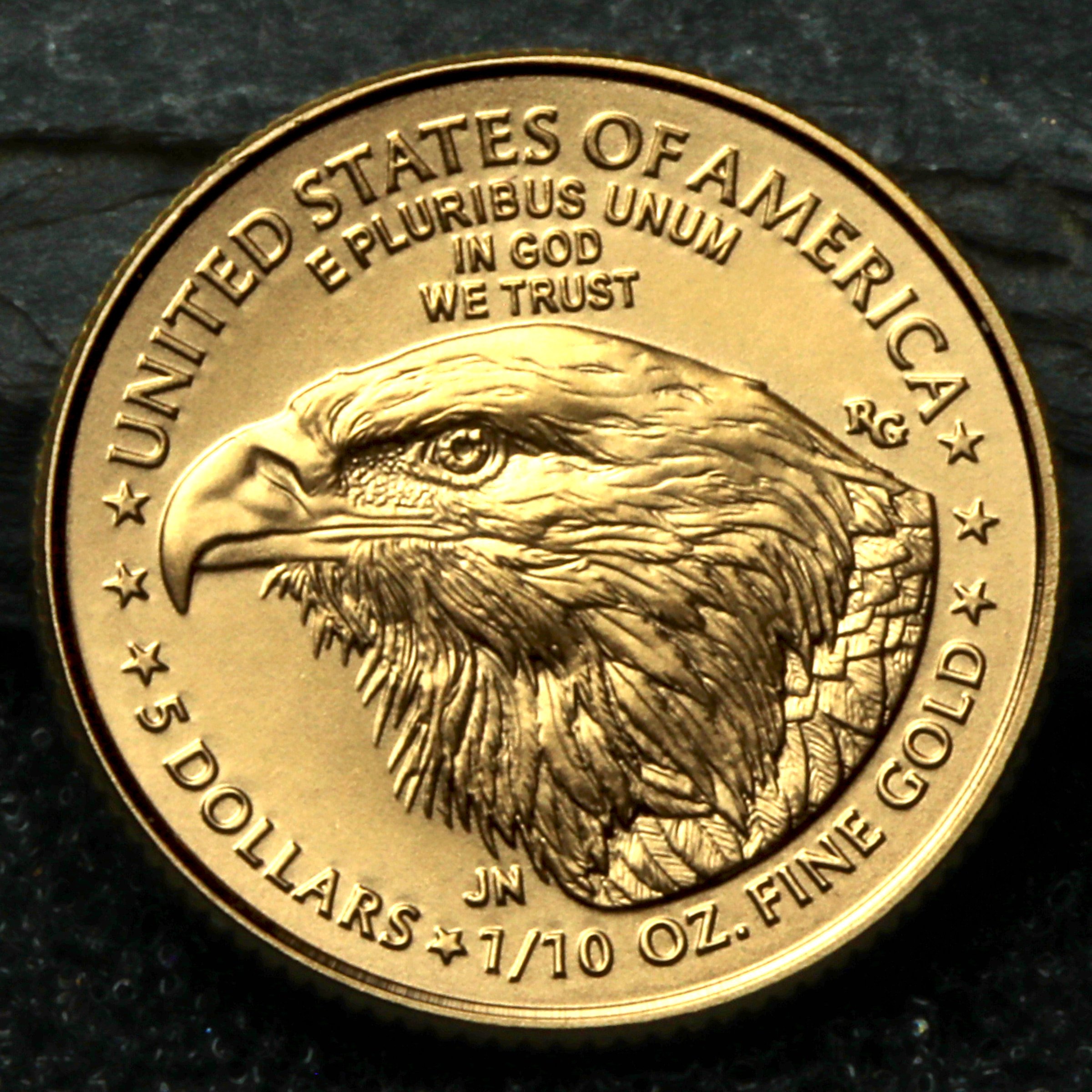 Goldmünze 1/10oz "American Eagle" 2023 (USA) - Detailansicht 4