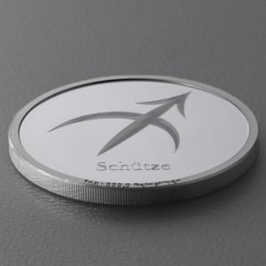 Silbermedaille 1oz "Sternzeichen Schütze" Gravurmedaille - Miniaturansicht 3