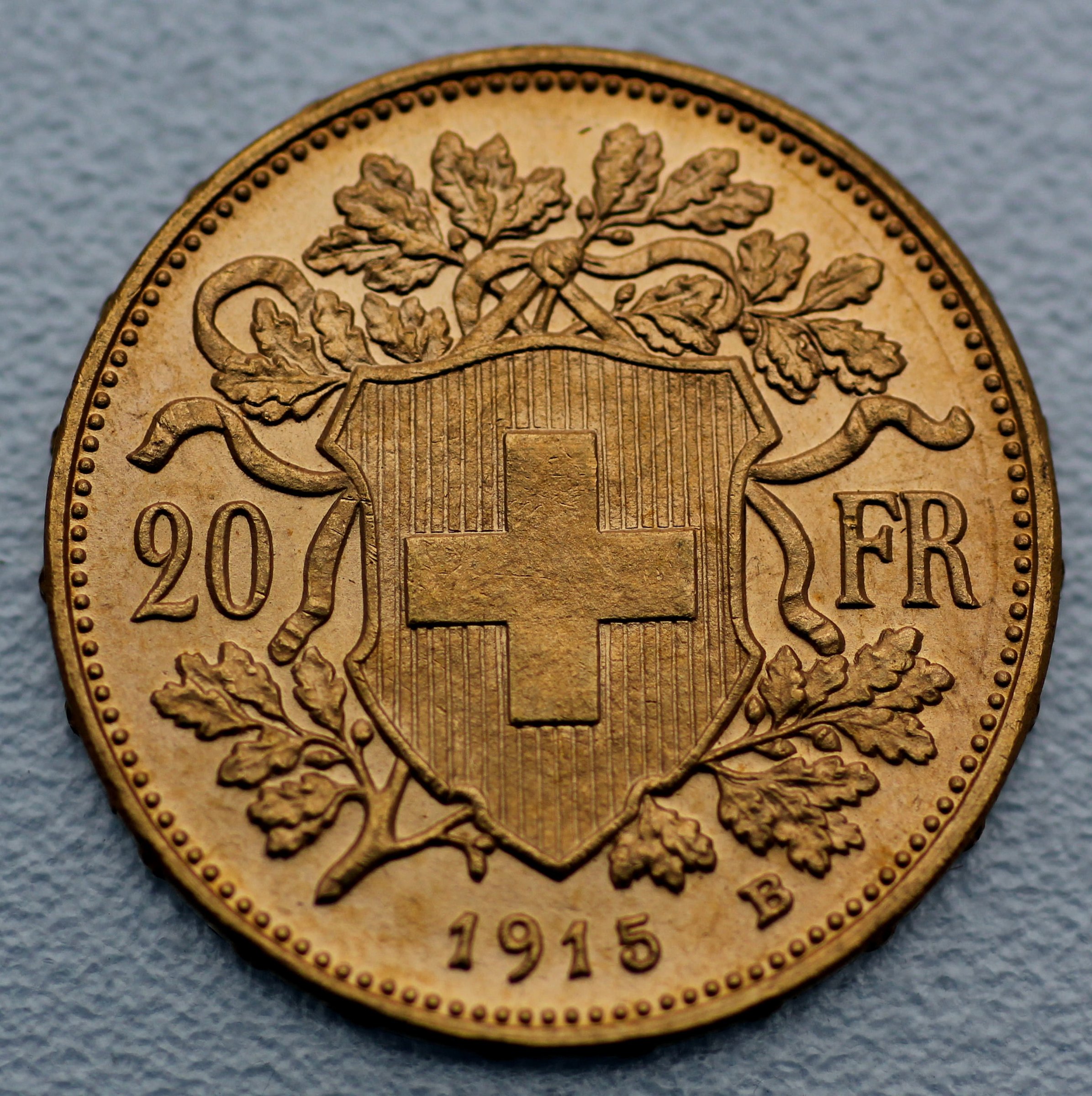 Goldmünze 50x 20 SFR "Vreneli" Tube (Schweiz) - Detailansicht 2