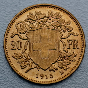 Goldmünze 50x 20 SFR "Vreneli" Tube (Schweiz) - Miniaturansicht 3