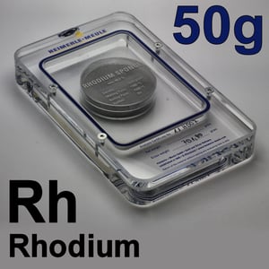 Anlage-Rhodium 50g (999 Rh), pulverförmig - Hauptansicht