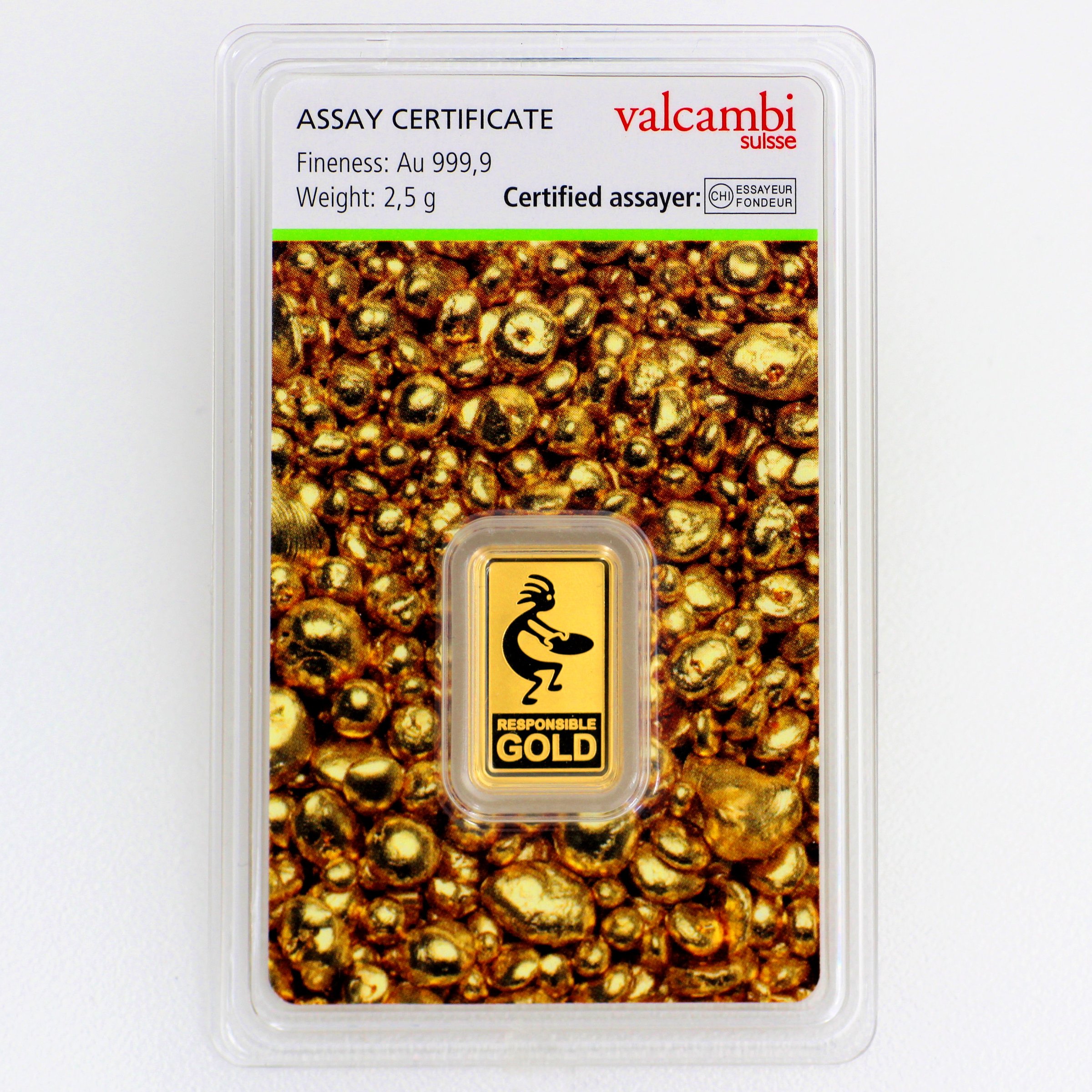 Goldbarren 2,5g "Auropelli" Responsible-Gold - Hauptansicht
