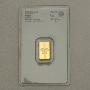 Goldbarren 2g HERAEUS (Geschenkmotiv) - Miniaturansicht 2