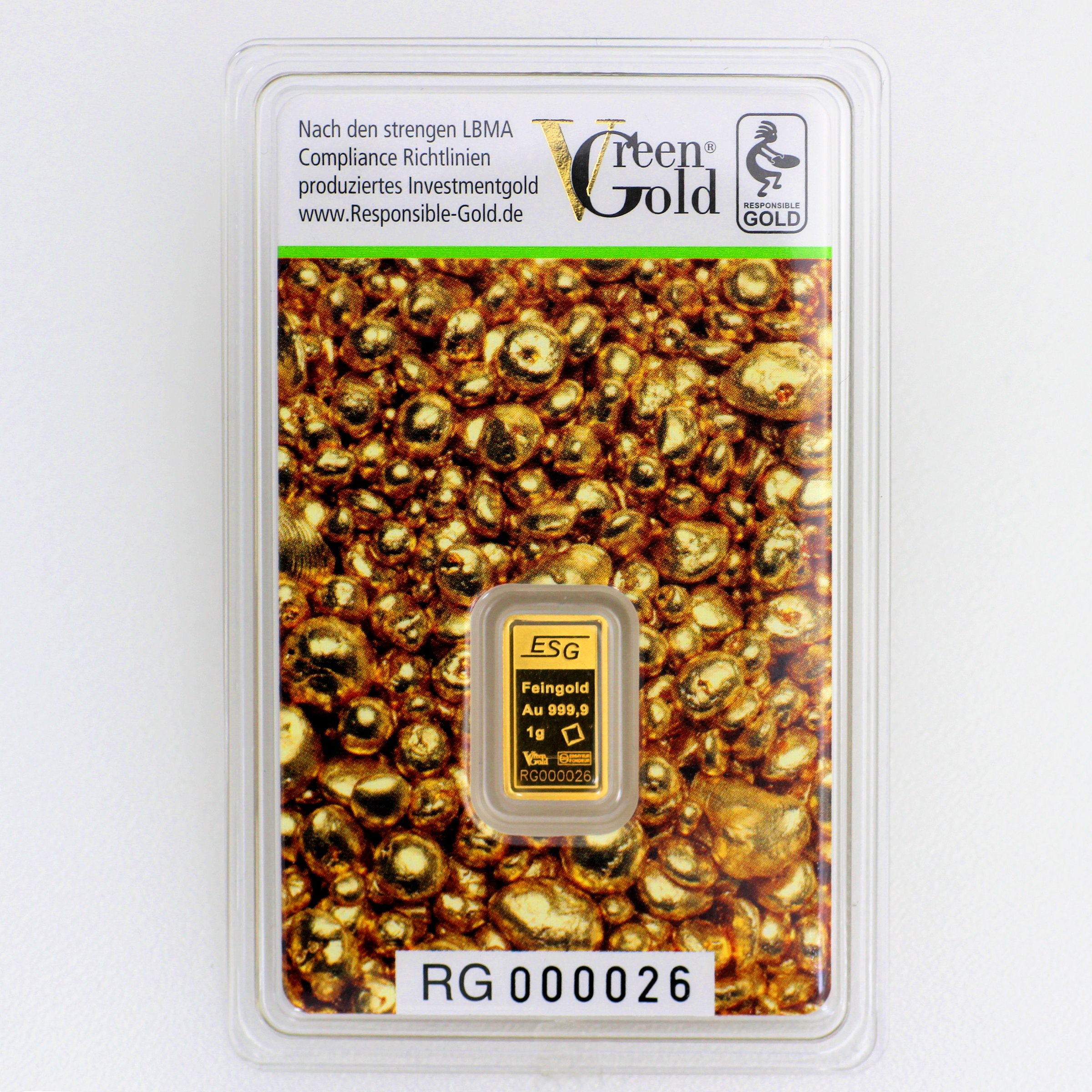 Goldbarren 1g "Auropelli" Responsible-Gold - Detailansicht 1
