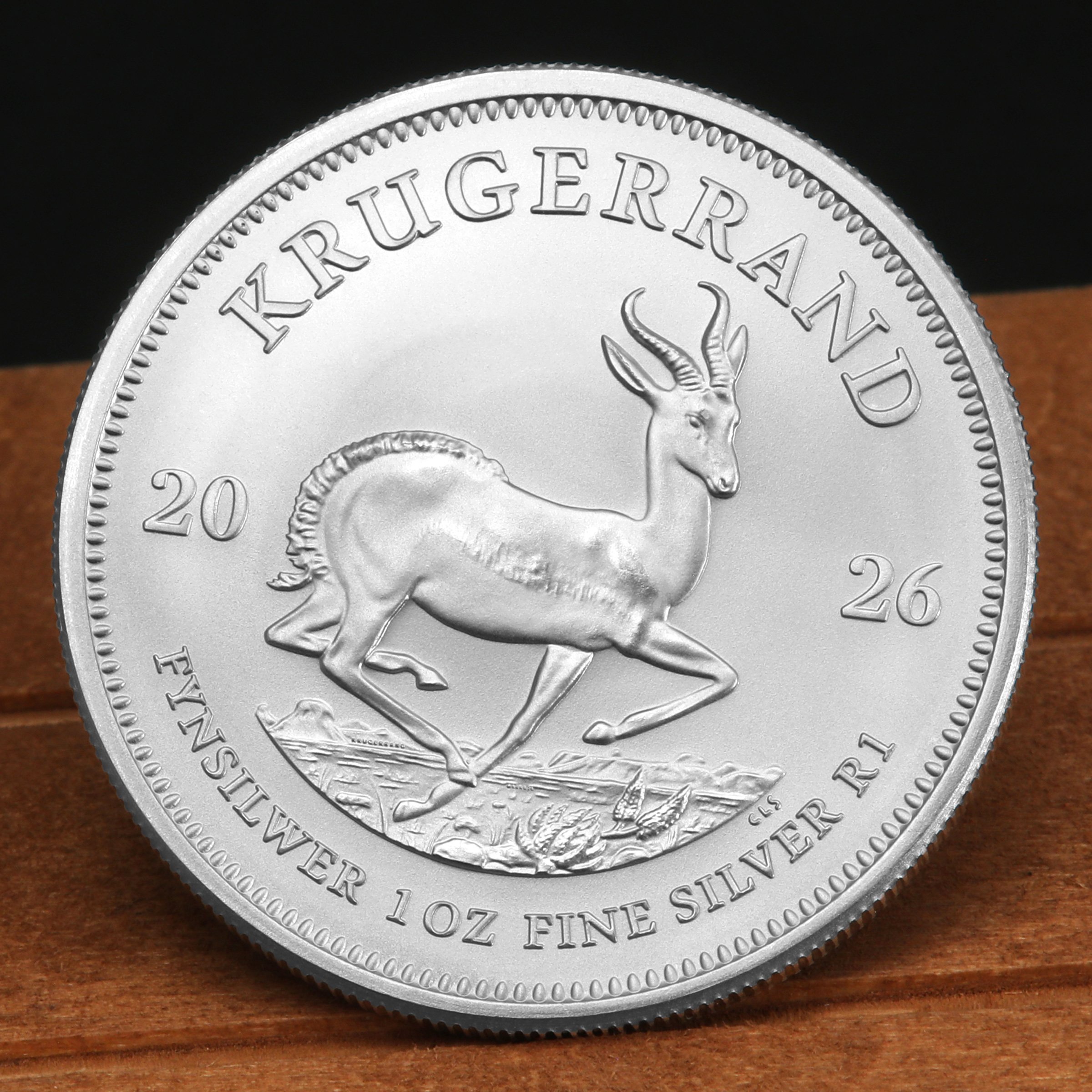 Silbermünze 1oz "Krügerrand" aktueller Jahrgang 19% (Südafrika) - Detailansicht 4