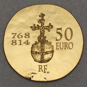 Goldmünze 50 Euro "Charlemagne" 2011 (Frankreich) - Miniaturansicht 2