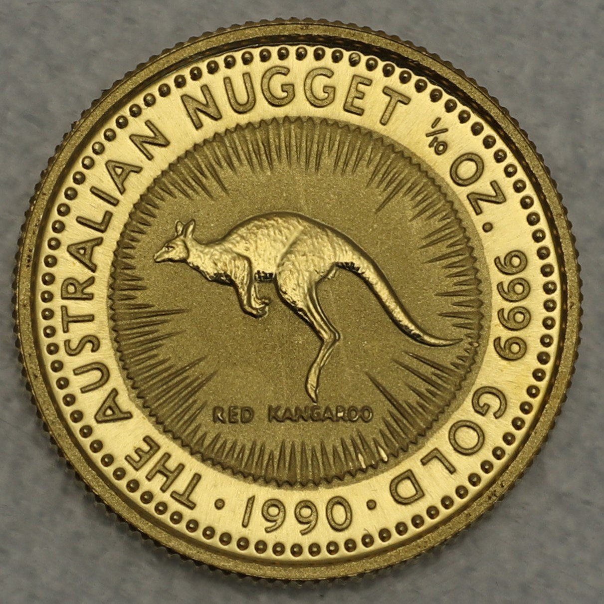 Goldmünze 1/10oz "Känguru" 1990 Australian Nugget (Australien) - Hauptansicht