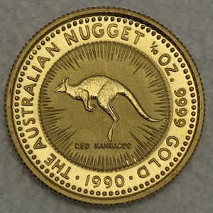 Goldmünze 1/10oz "Känguru" 1990 Australian Nugget (Australien) - Hauptansicht