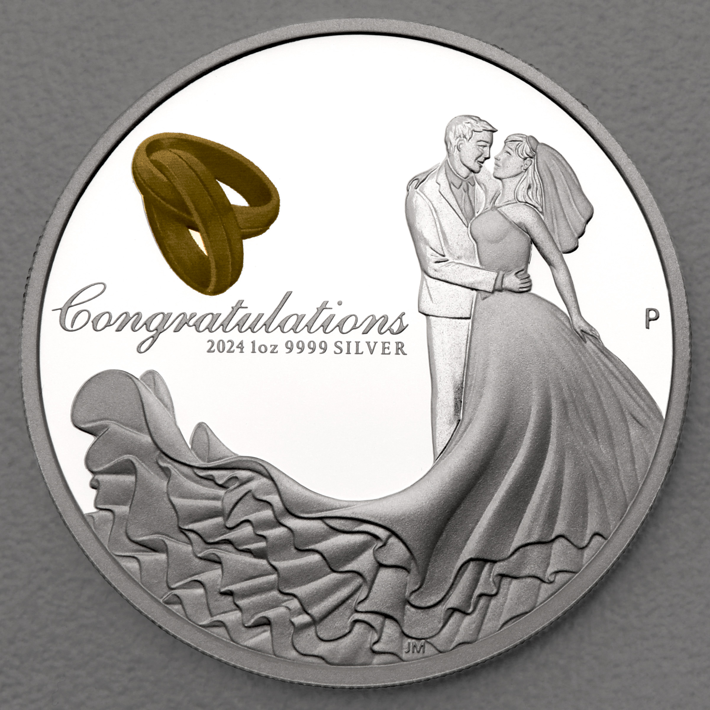 Silbermünze 1oz "Wedding" 2024 (PP/koloriert) (Australien) - Hauptansicht