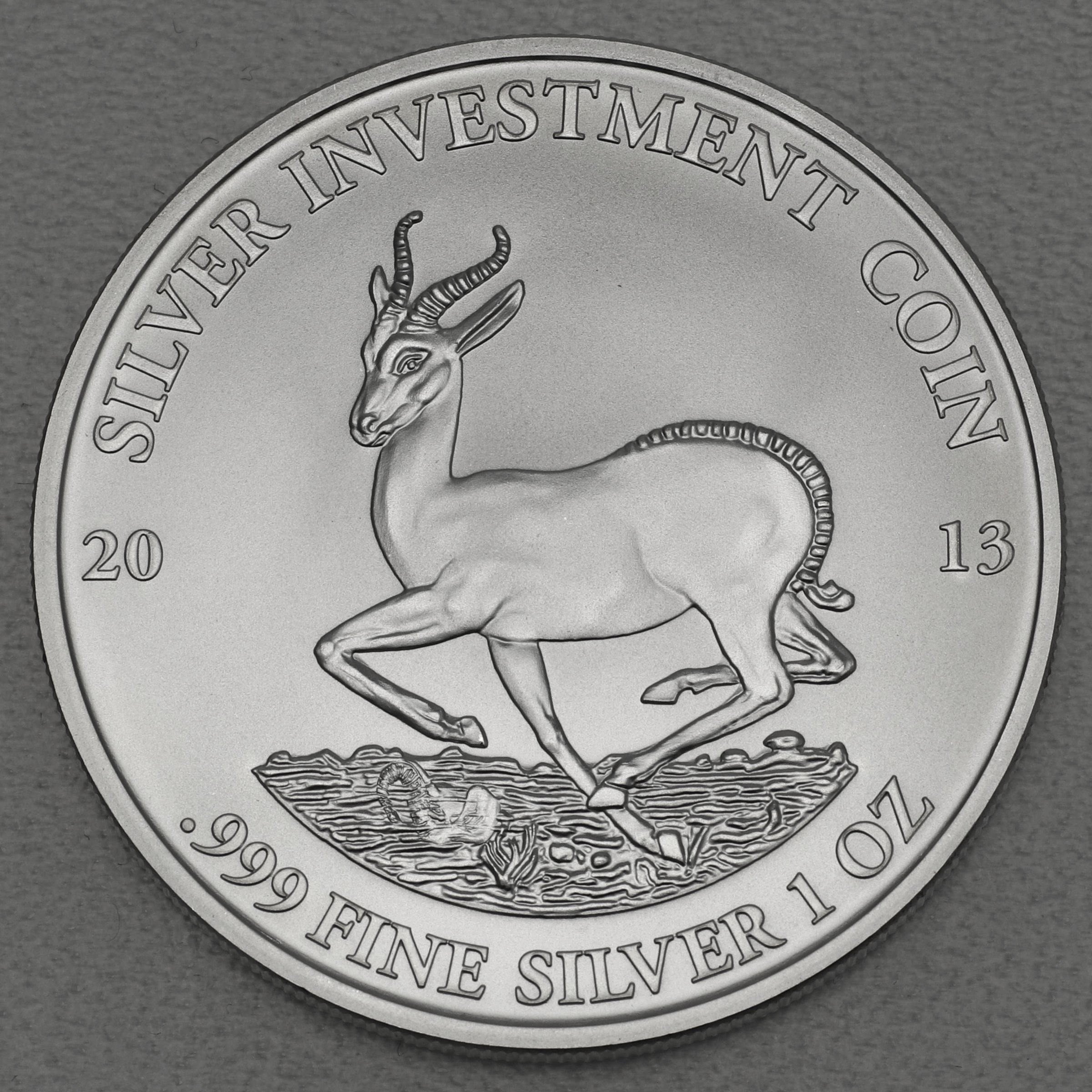 Silbermünze 1oz "Springbock" 2013 (Gabun) - Hauptansicht