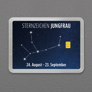 Goldbarren 0,5g "Sternzeichen: Jungfrau" (Flip) - Hauptansicht