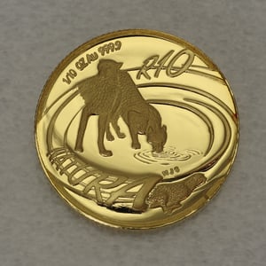 Goldmünze 1/10oz "The Cheetah" 2002 Natura - Wild Cats of Africa (Südafrika) - Miniaturansicht 2