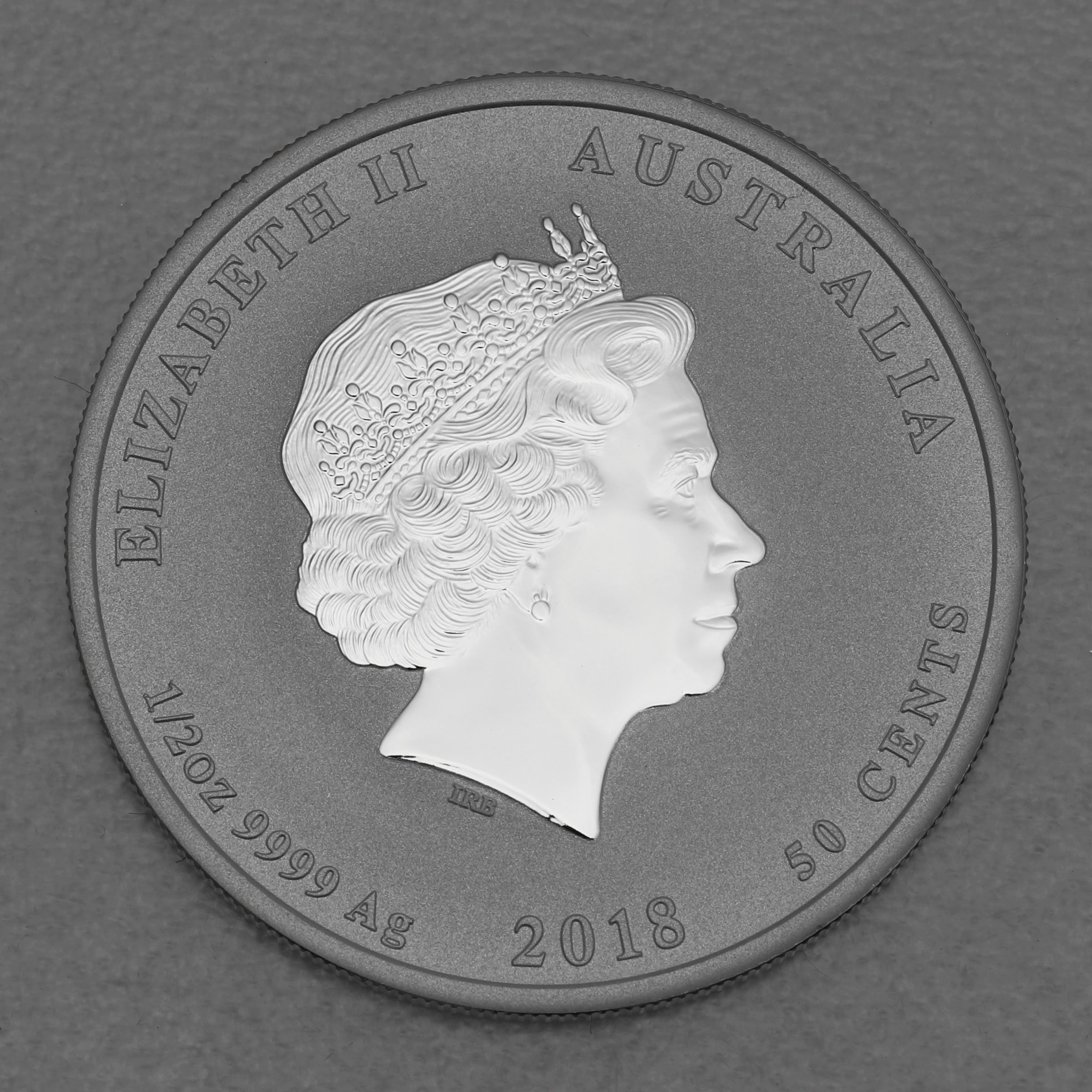 Silbermünze 1/2oz "Hund" 2018 (koloriert) Lunar II – Year of the Dog (Australien) - Detailansicht 1